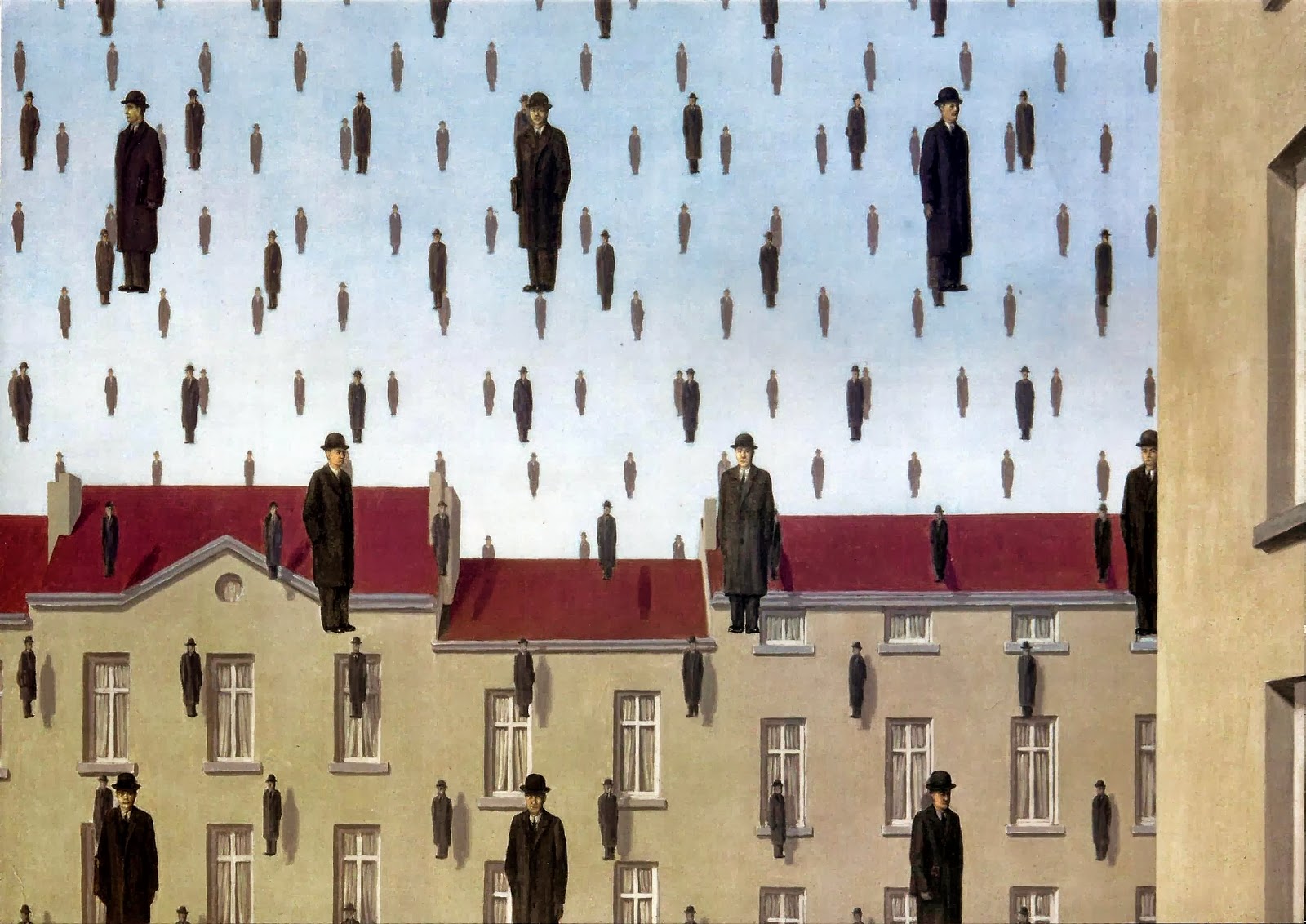 1600x1132, 307 Kb / Rene Magritte, golconda, , 