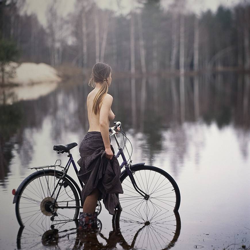 870x870, 71 Kb / велосипед, вода, лес