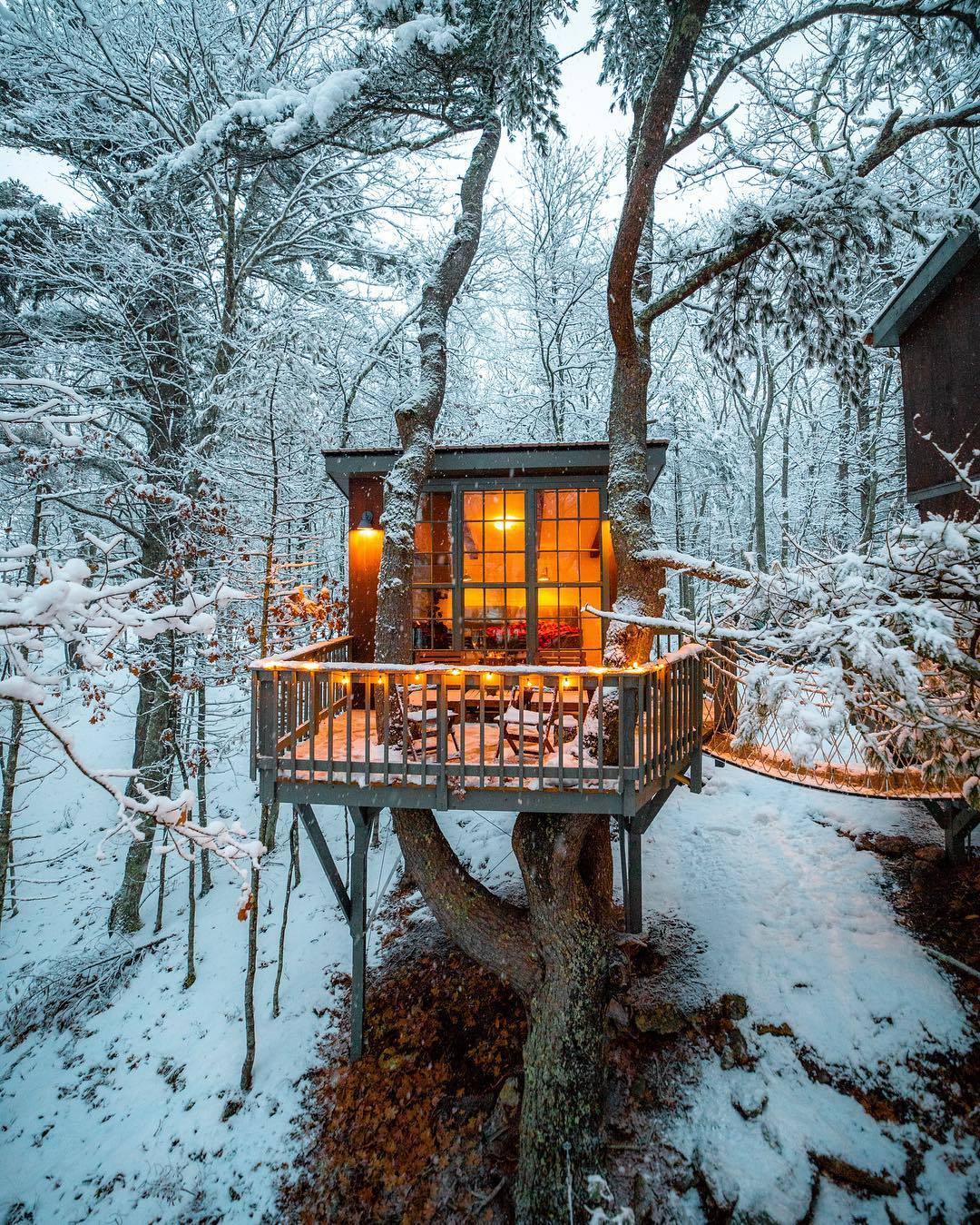 1080x1349, 470 Kb / домик, дерево, снег, свет