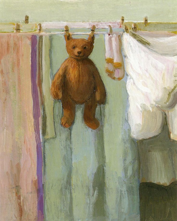 736x917, 118 Kb / медвежонок, трусы, сушка, Michael Sowa, рисунок