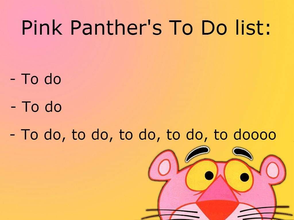 1024x768, 49 Kb / to do, pink panther, розовая пантера