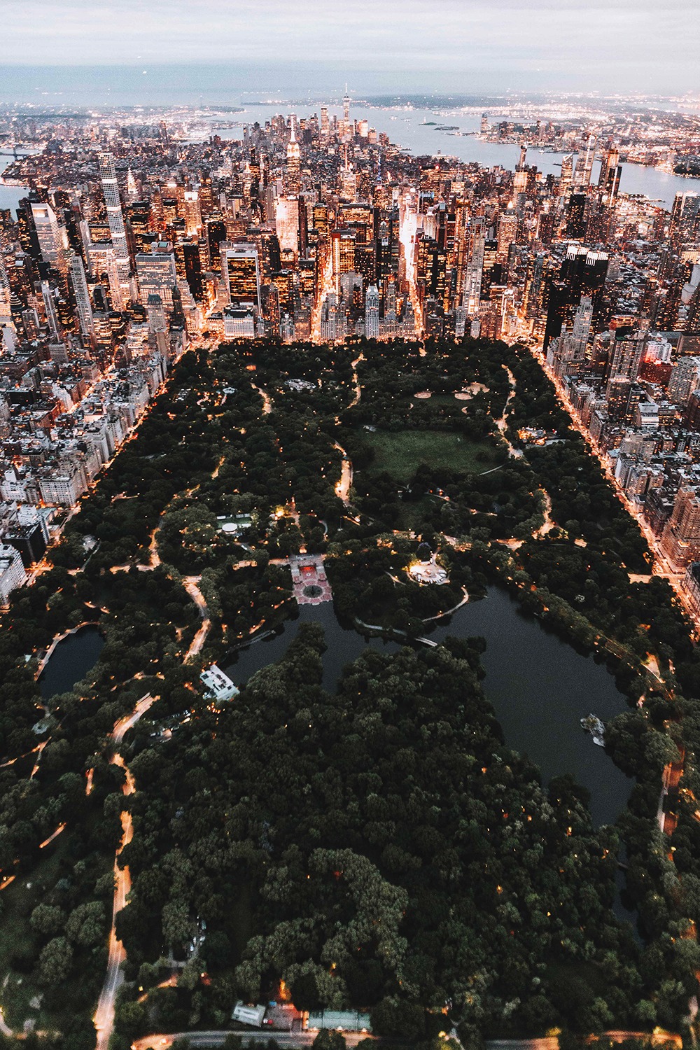 1000x1500, 615 Kb / парк, сша, огни, Нью-Йорк, Central Park