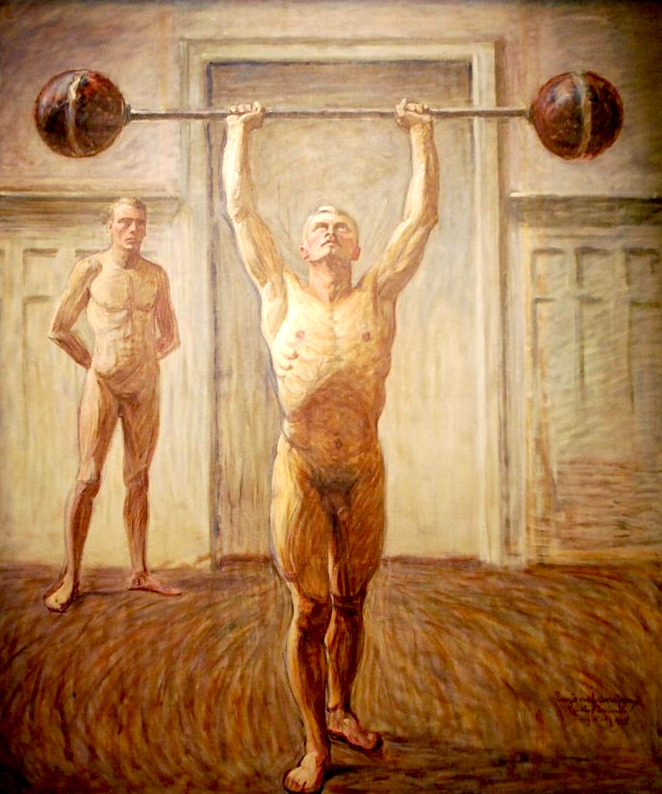 662x794, 183 Kb / , , Pushing Weights with Two Arms, Eugene Jansson