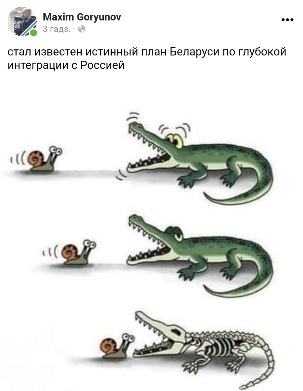 990x1280, 92 Kb / крокодил, улитка, интеграция, россия, беларусь, скелет