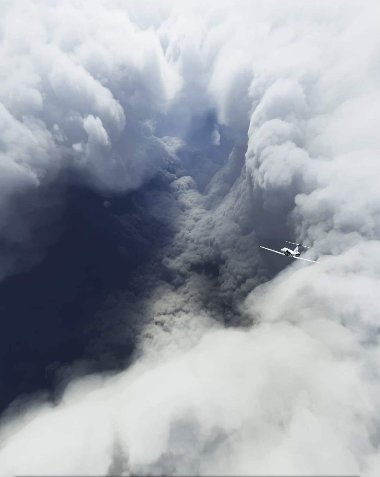 1300x1630, 144 Kb / самолет, облака