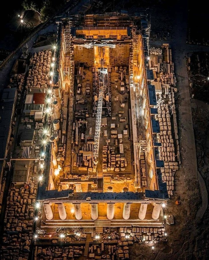 726x900, 262 Kb / кран, Парфенон, храм, колонны, Греция