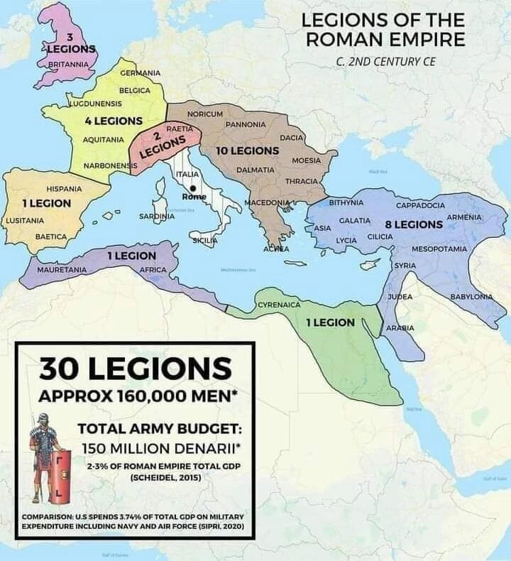 720x790, 94 Kb / Римская империя, Легион, карта, провинция, бюджет