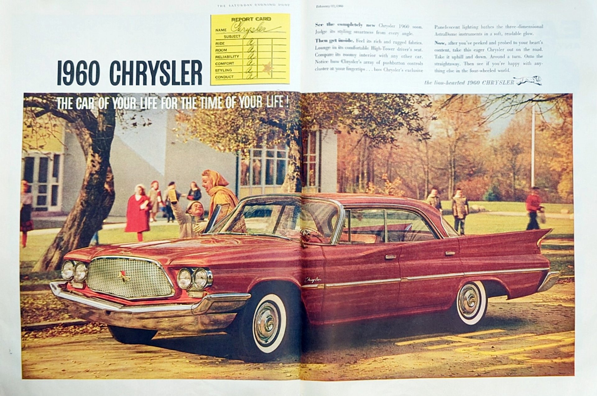 1920x1273, 478 Kb / автомобиль, крайслер, chrysler, 1960, реклама, журнал