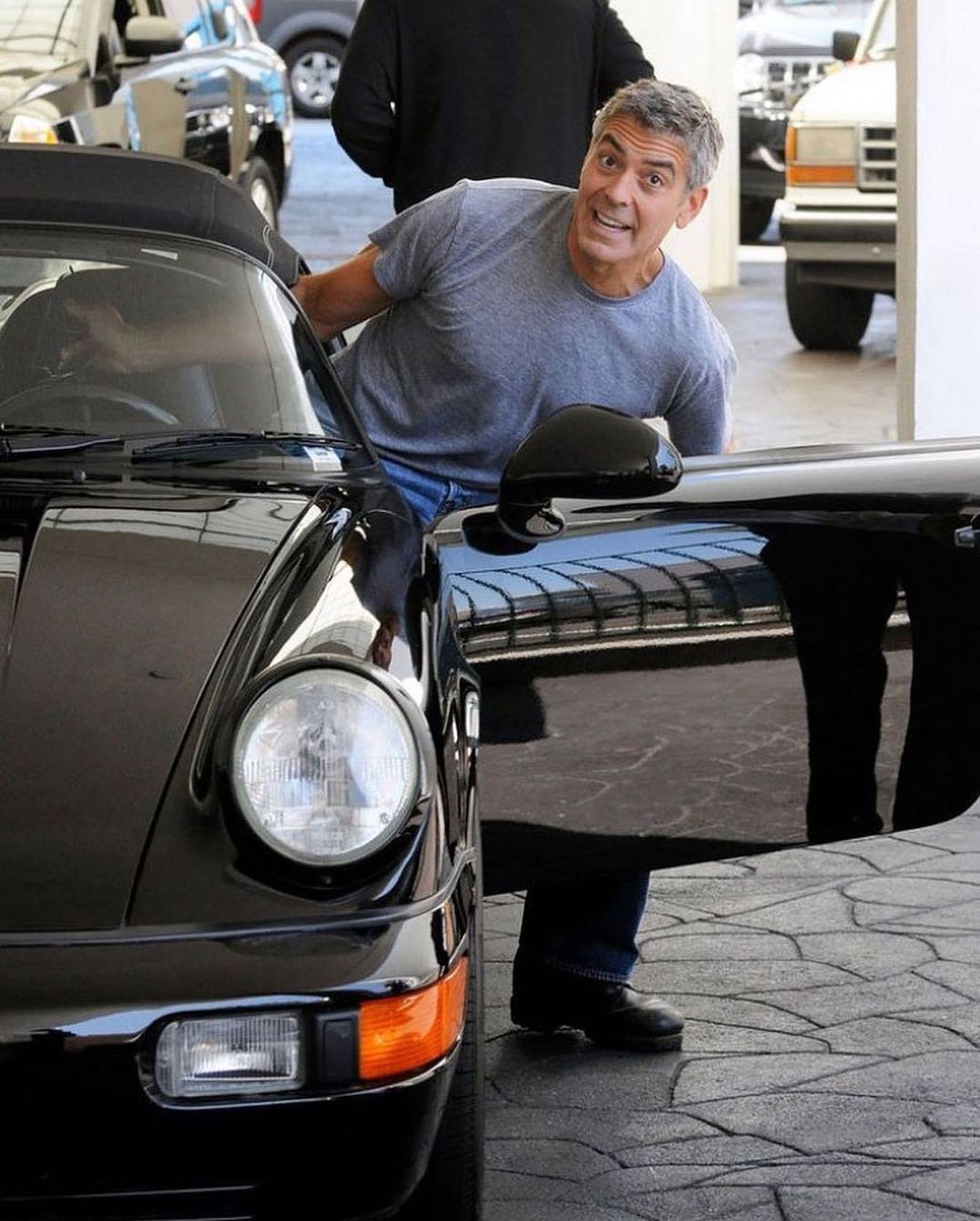 1343x1672, 233 Kb / , , , George Clooney, Porsche,  