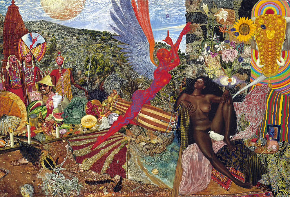 1000x680, 387 Kb / Santana,  Abraxas, 1970, Art by Mati Klarwein