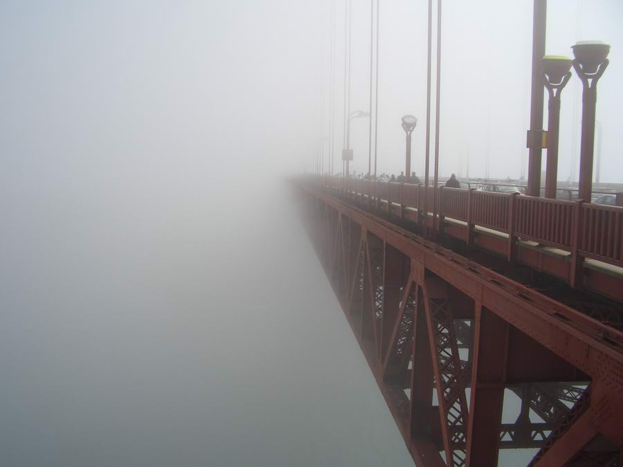 900x675, 55 Kb / мост, туман