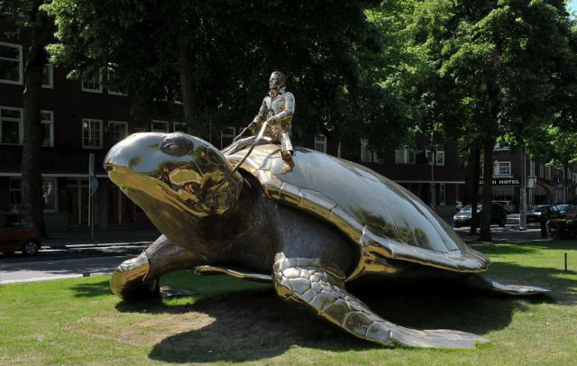 640x406, 73 Kb / скульптура, черепаха