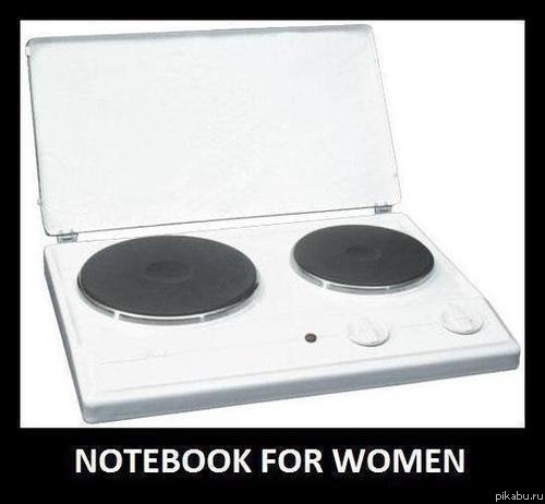 500x462, 24 Kb / ноутбук, женщины, плита