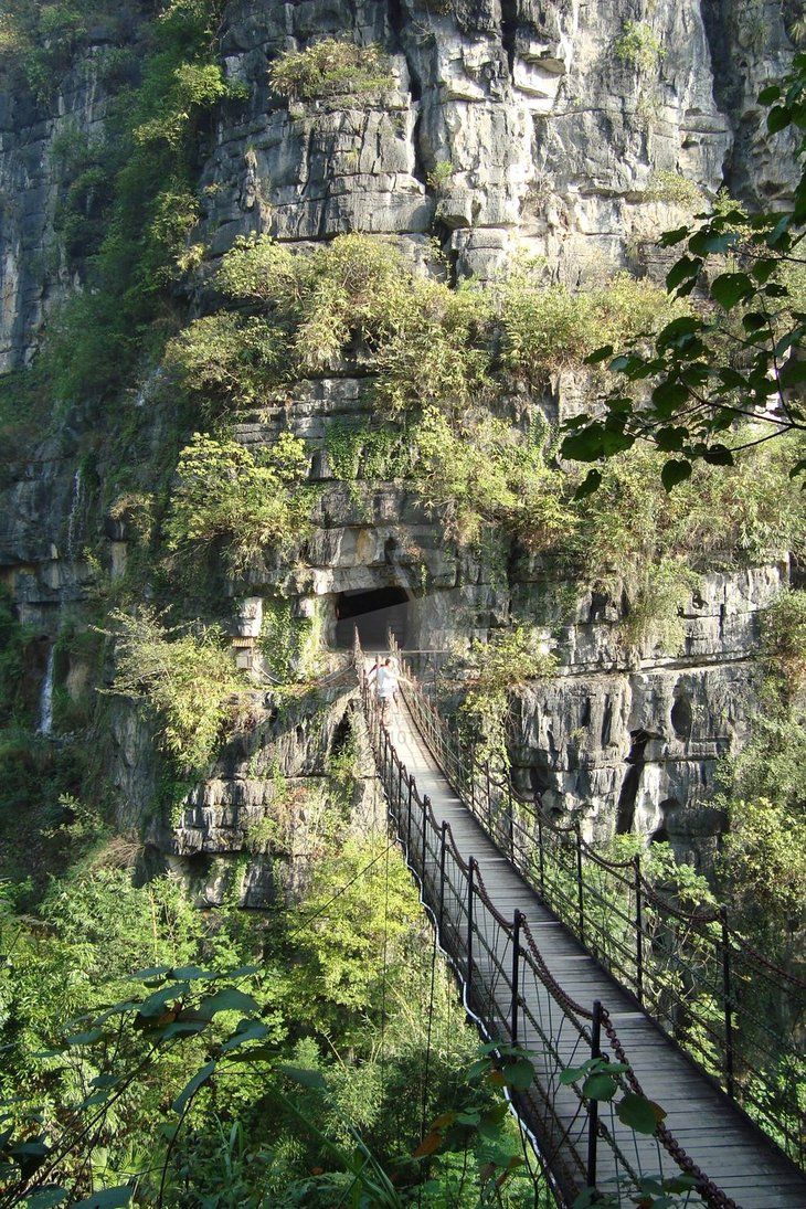 730x1095, 290 Kb / виадук, мост, пещера, гора