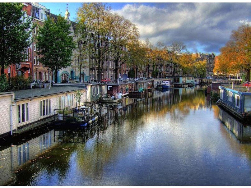 807x605, 153 Kb / осень, канал, Амстердам, фото