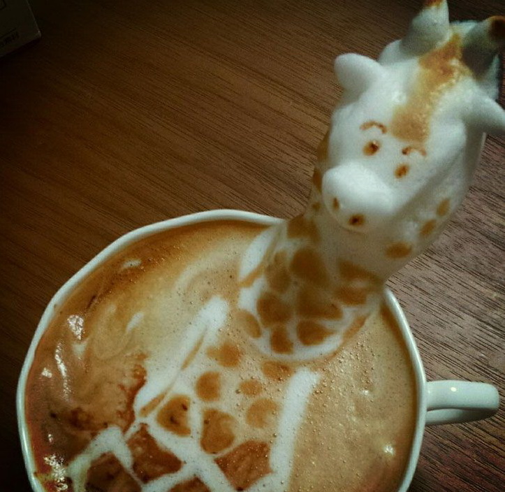 723x704, 170 Kb / кофе, жираф, 3D