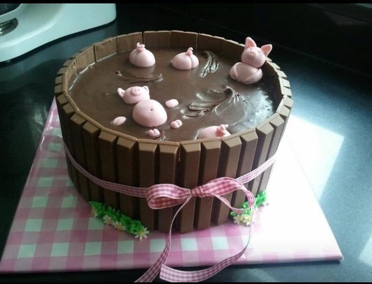 755x577, 211 Kb / торт, пирожное, свинья