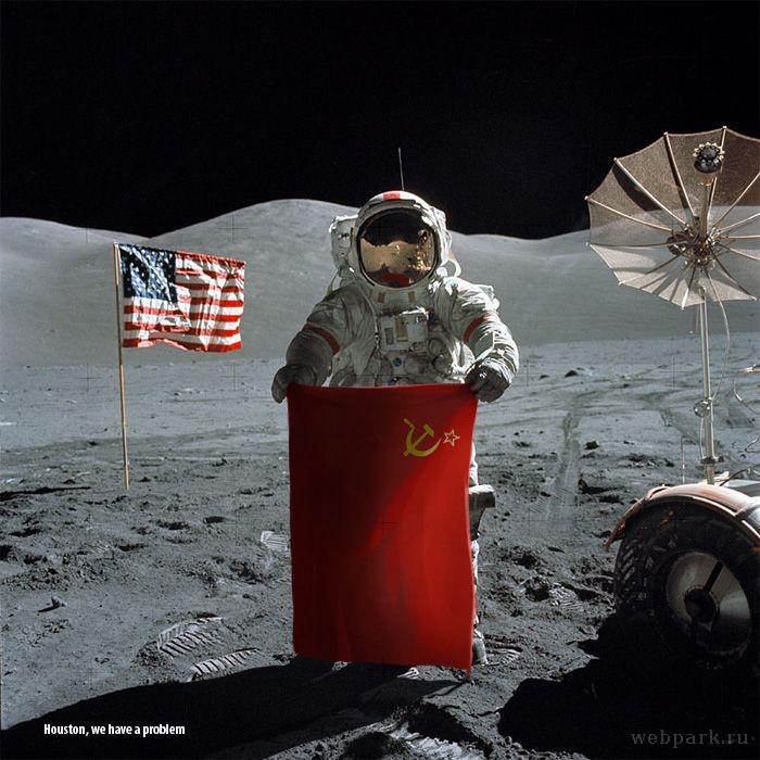 700x700, 80 Kb / космос, луна, ссср, сша, америка, первый, человек, флаг