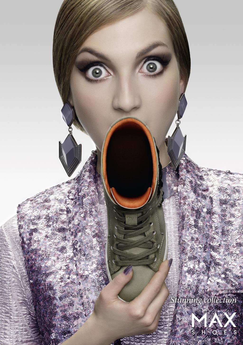 Необычная реклама обуви