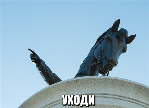500x362, 24 Kb / лошадь, рука, памятник