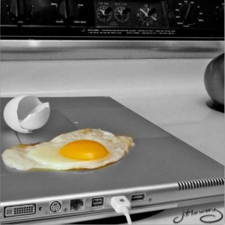 451x450, 22 Kb / ноутбук, яйцо, яичница