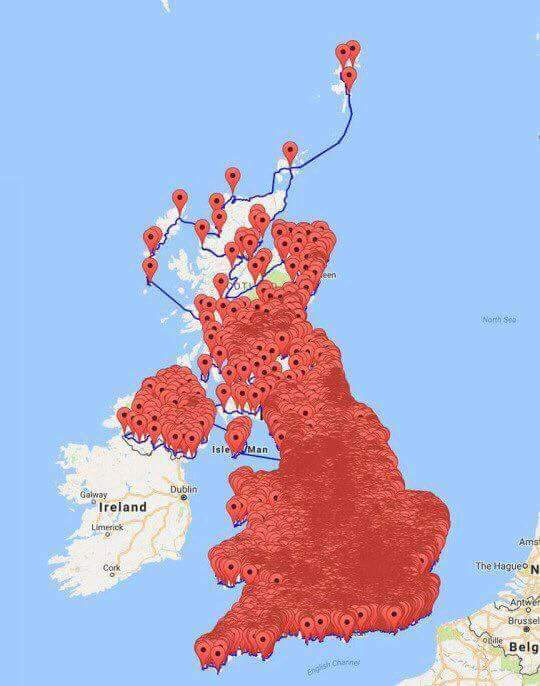 540x686, 38 Kb / пабы, Британия, карта