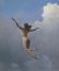 женщина, летит, облака, картина, Harry Holland